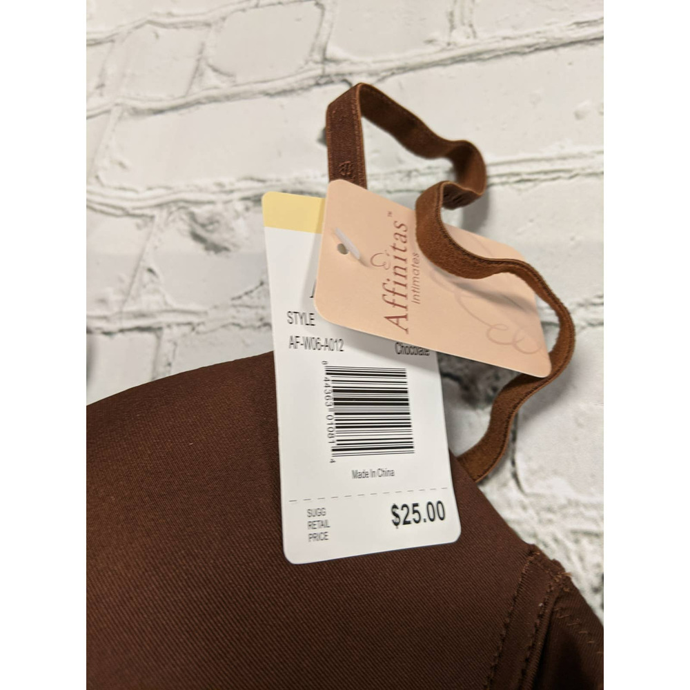 Affinitas NWT Basic padded underwire bra Choc - Picture 2 of 5